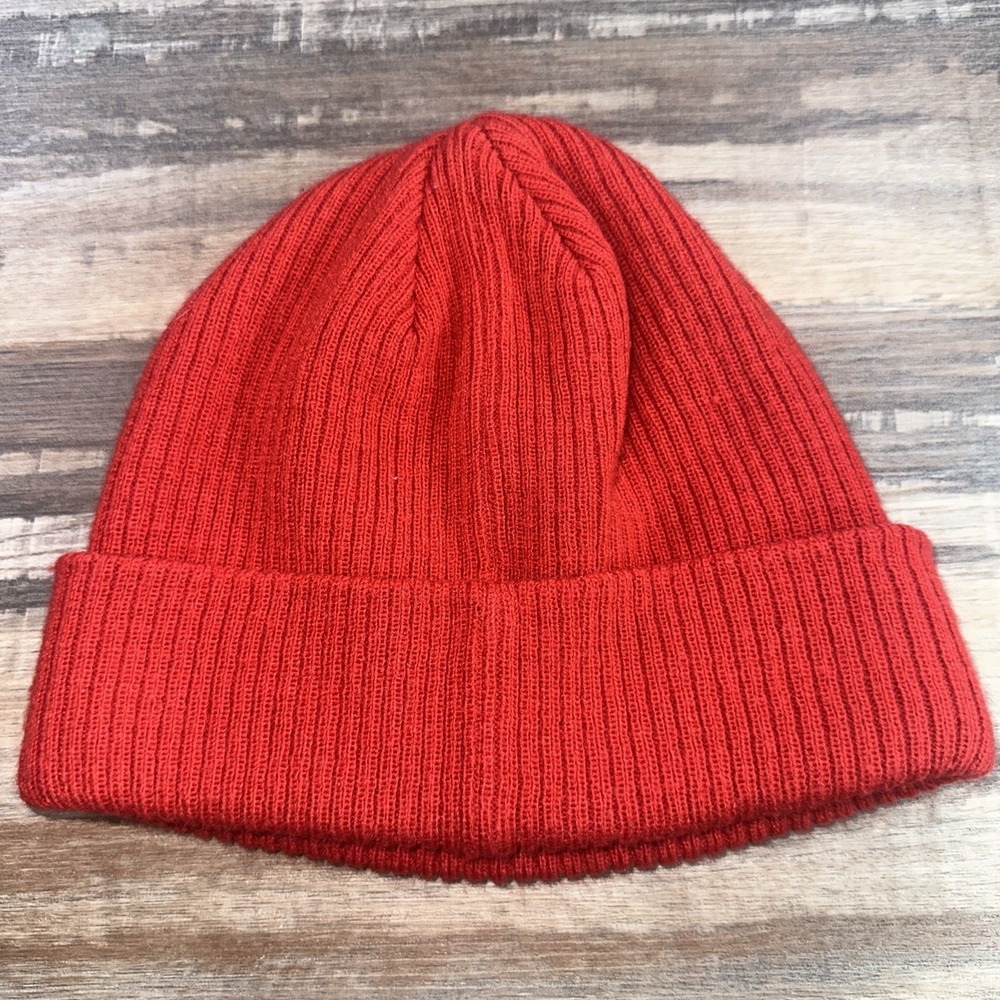 Champion Brand (Seems Small) Beanie Winter Knit Hat Stocking Cap Men Women Red - Picture 2 of 4